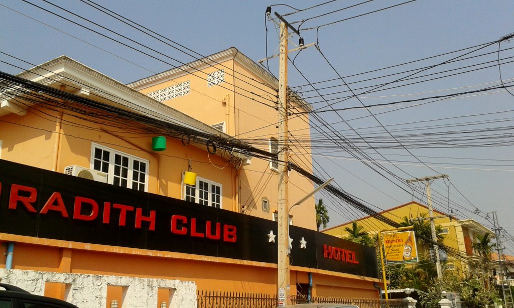 exterior of Soradith Hotel and Club in Vientiane, Laos