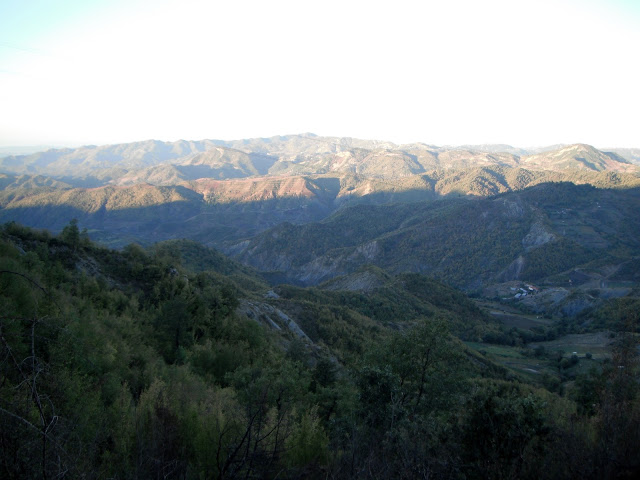 mountain views from the Tirana to Ohrid road
